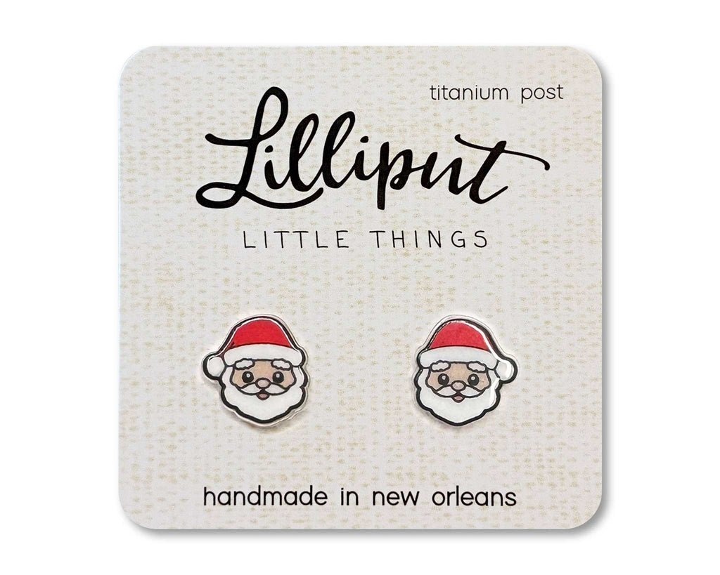 Lilliput Little Things - Santa Claus Earrings // Christmas Earrings