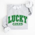 Lucky Mama Retro St Patrick's Day Irish Luck Graphic Vintage Cozy Festive Sweatshirt