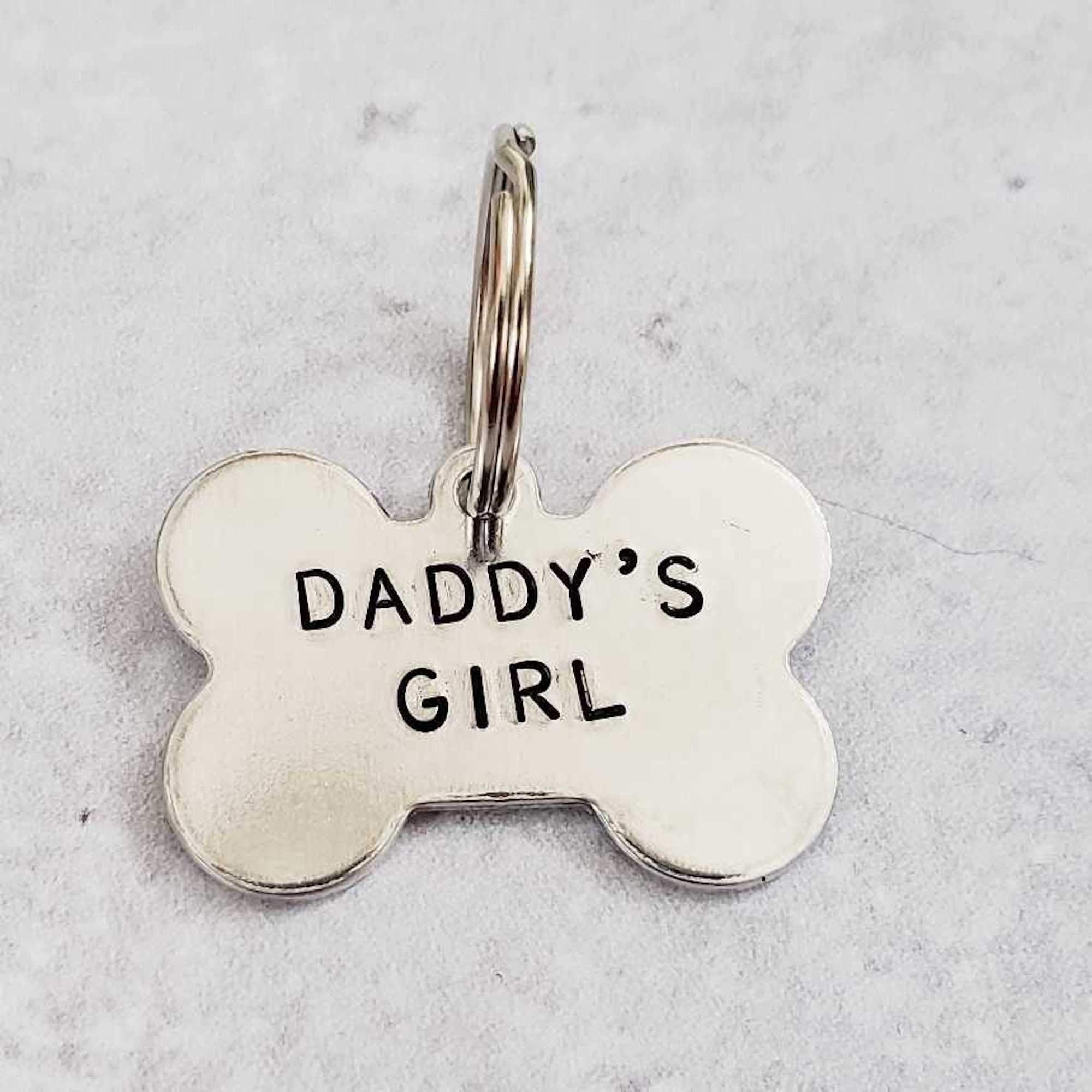 MAMA'S BOY / DADDY'S GIRL Bone-Shaped Pet Tag