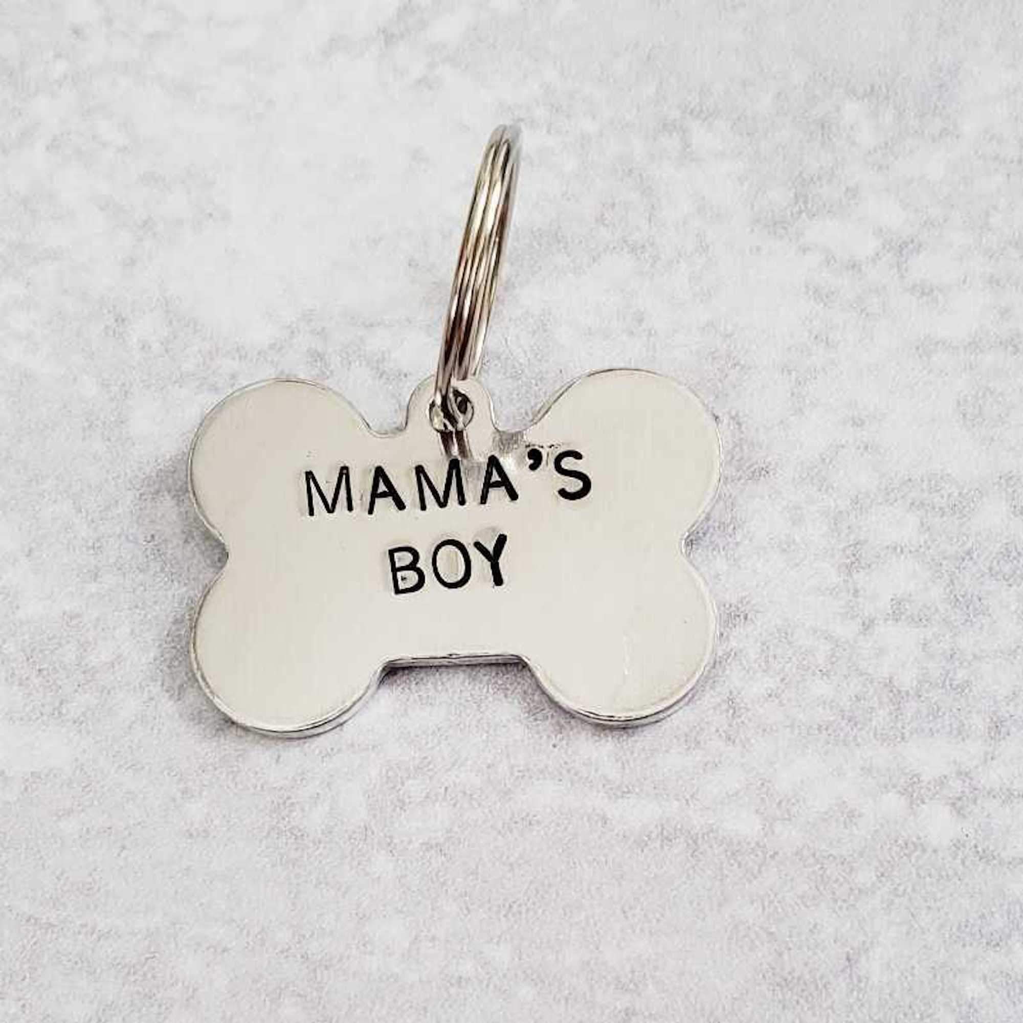 MAMA'S BOY / DADDY'S GIRL Bone-Shaped Pet Tag