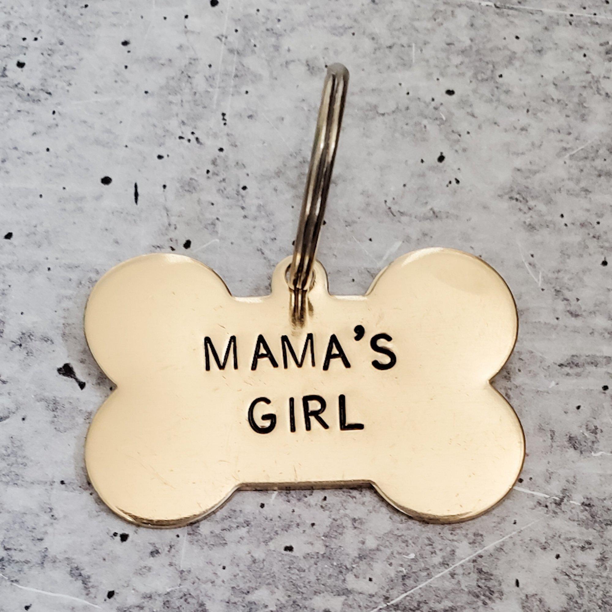 MAMA'S BOY / DADDY'S GIRL Bone-Shaped Pet Tag
