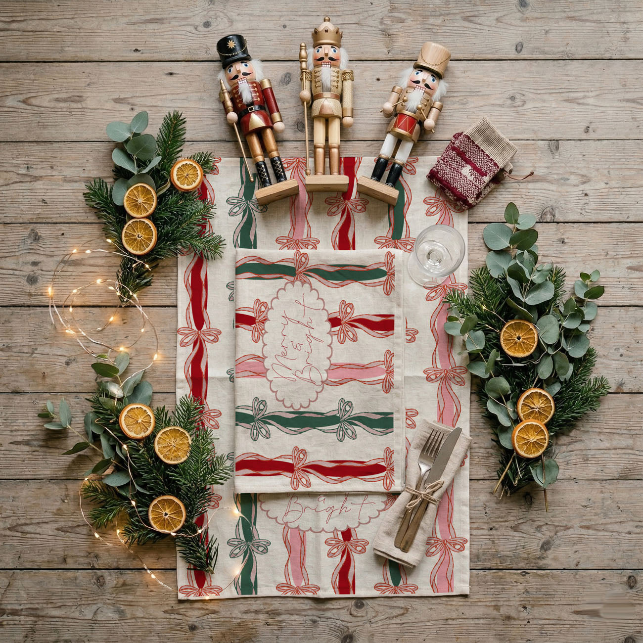 Merry and Bright Kitchen Towel
