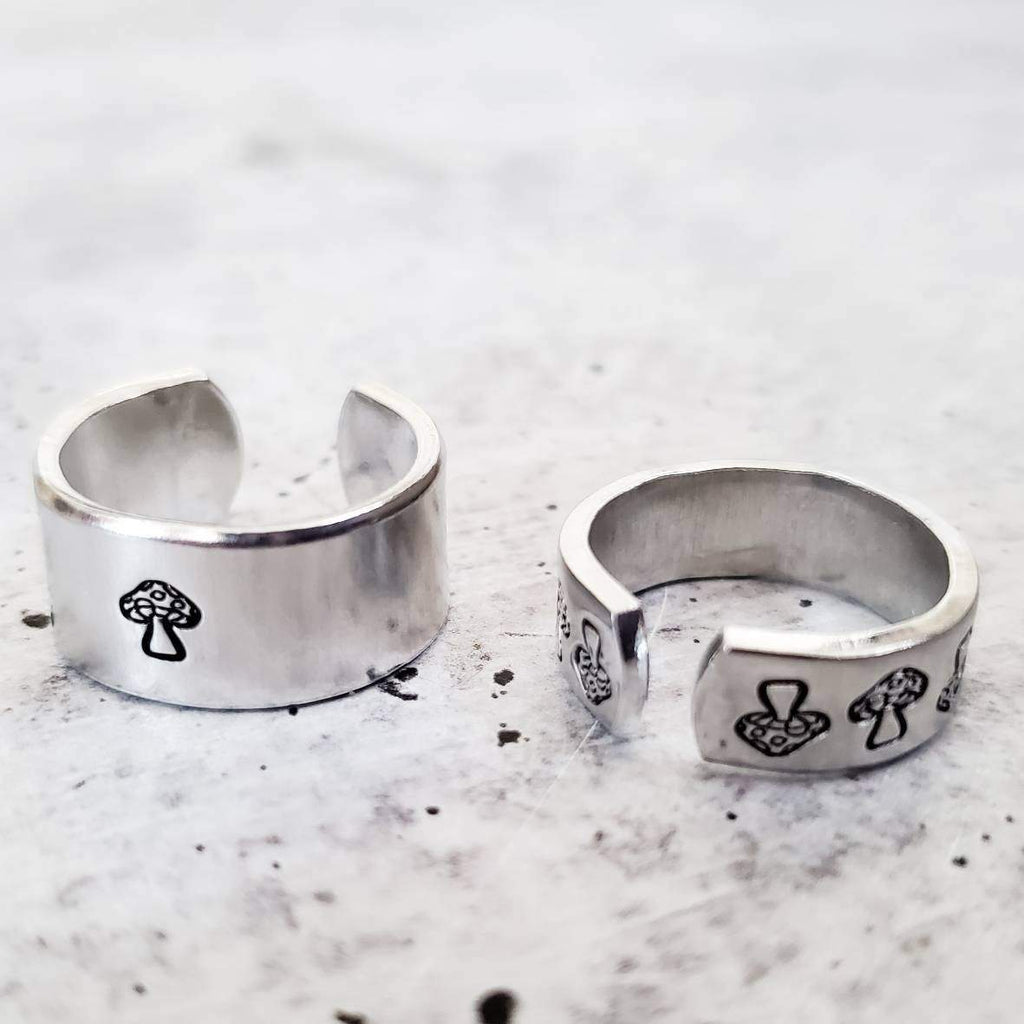 Mushroom Silver Ring
