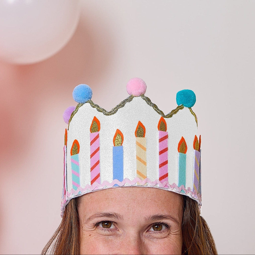 Birthday Wishes Reusable Pom Pom Crown