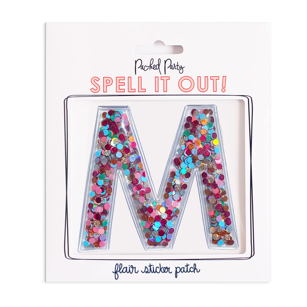 Confetti Letter Stickers - Adhesive Patches