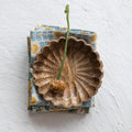 Natural Mango Wood Scalloped Bowl 8" - Handmade
