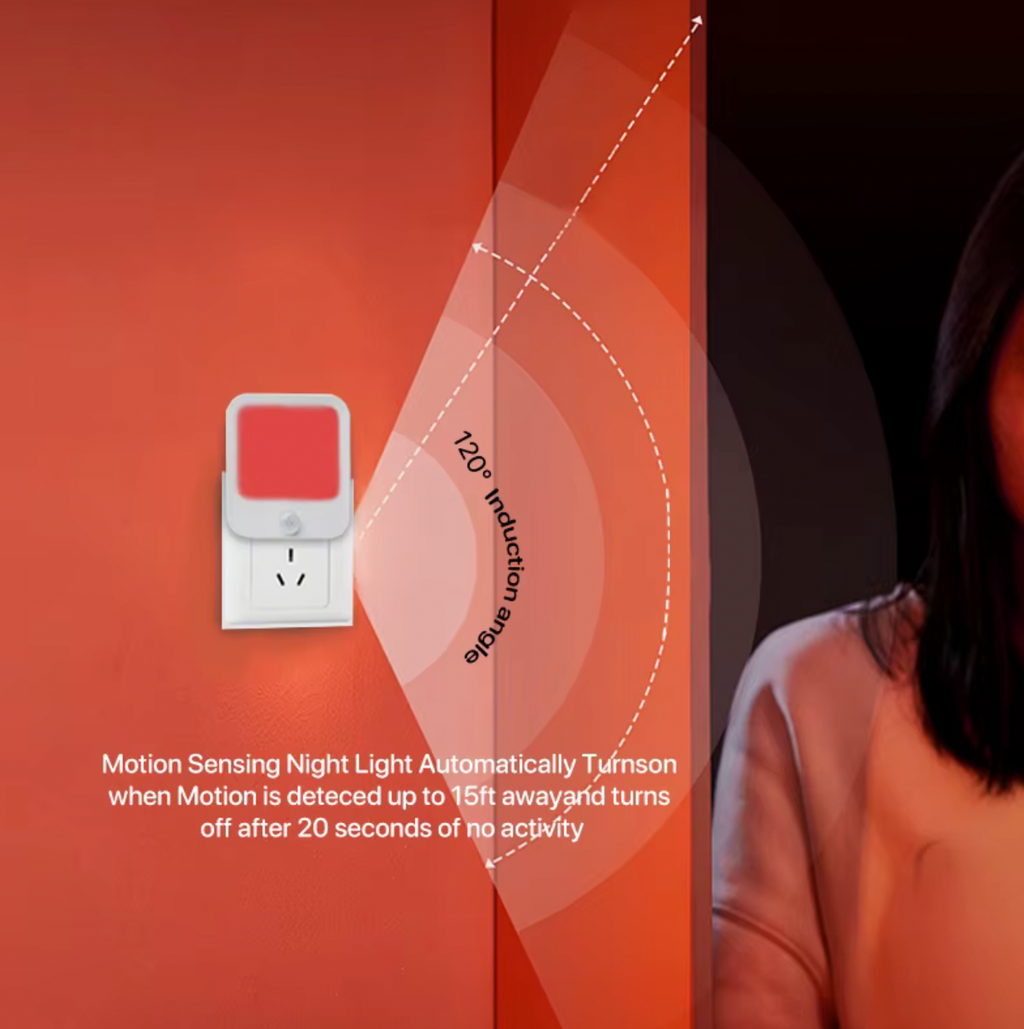 Nightlight - Motion Sensing Red Circadian Friendly