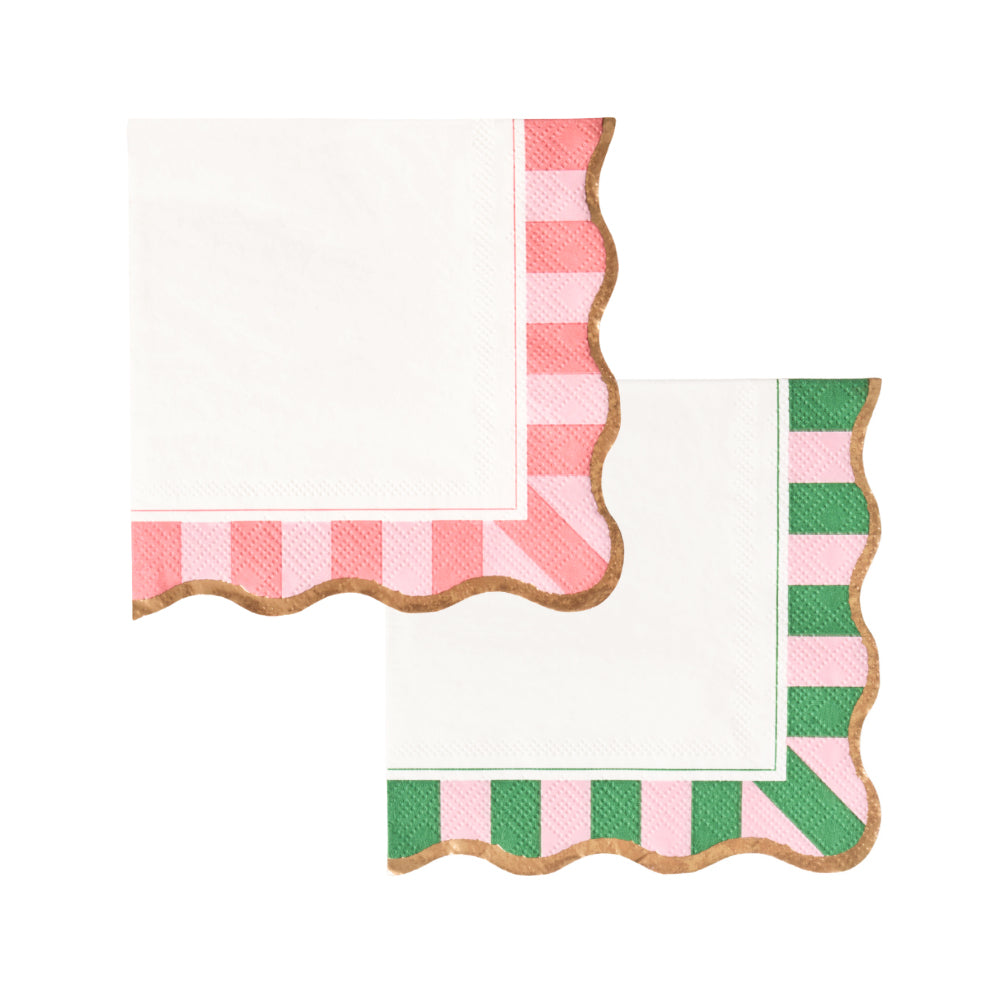 Palm Beach - Cabana Stripe Cocktail Napkins