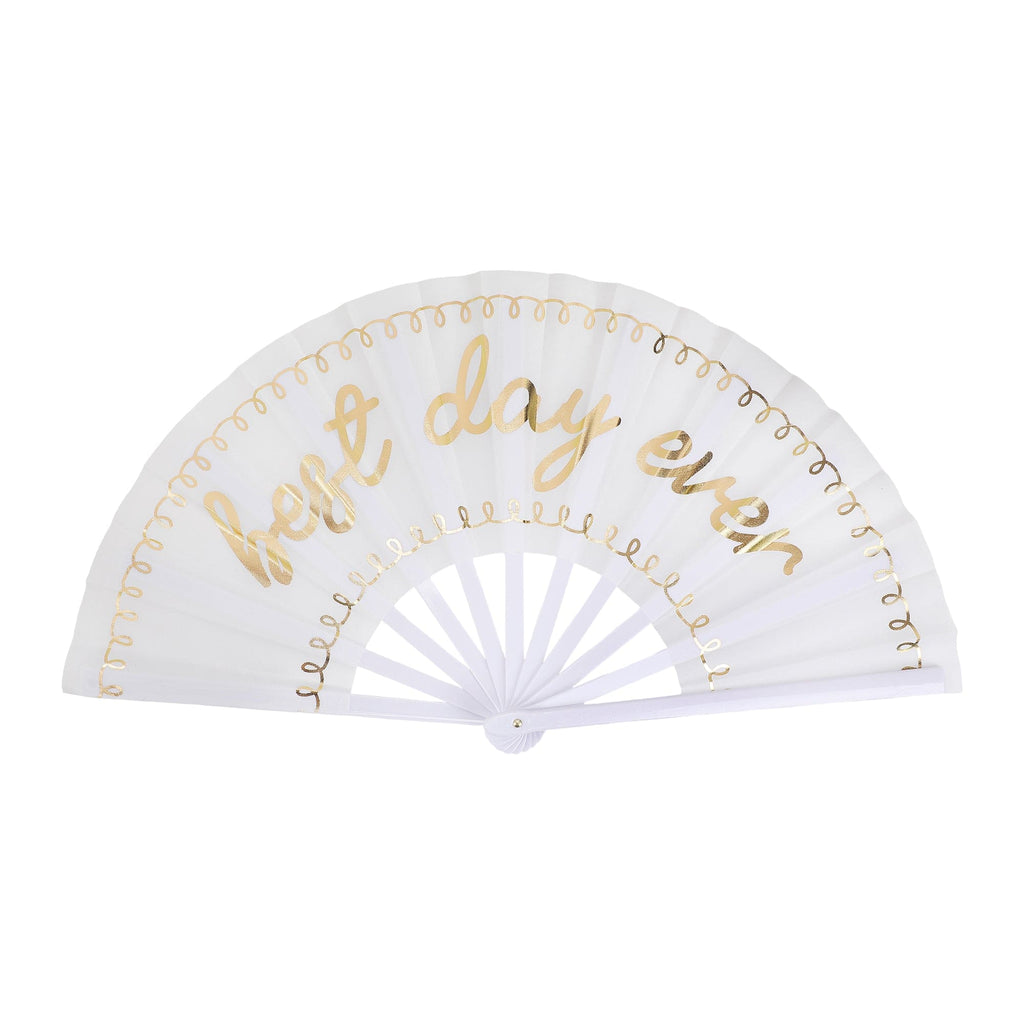 Best Day Ever Bridal Party Fans (4ct)