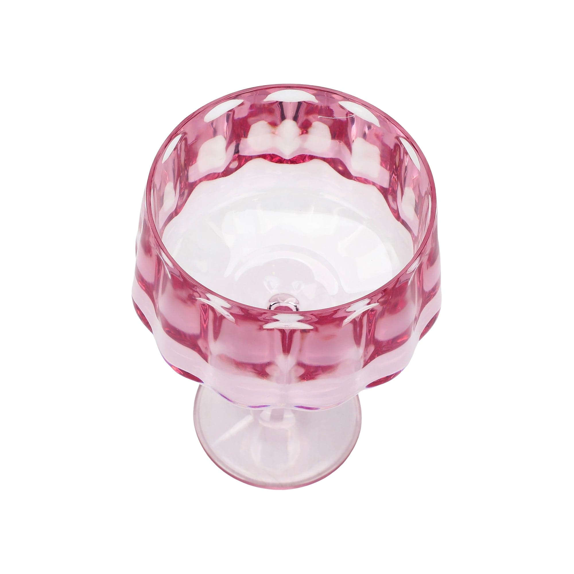 Pretty in Pink Reusable Coupe Glasses (set of 4)