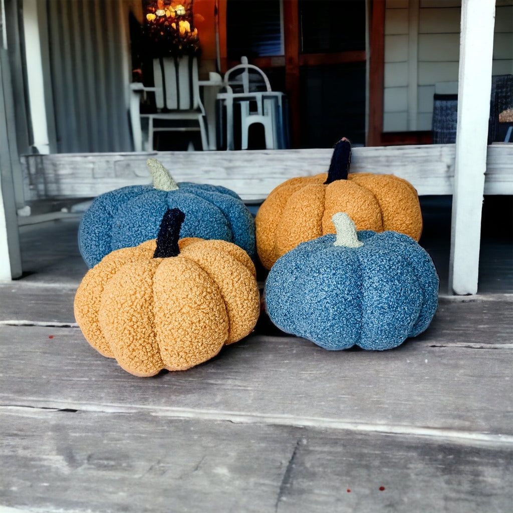 Plush Pumpkin Throw Pillow Decorative Fall Pillow Soft Cuddle Pumpkin Decor