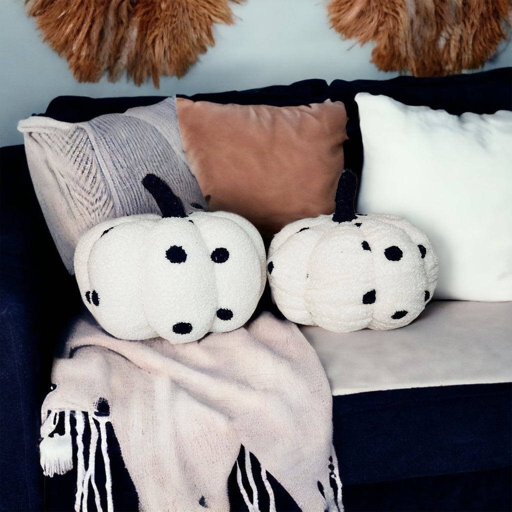 Plush Pumpkin Throw Pillow Decorative Fall Pillow Soft Cuddle Pumpkin Decor