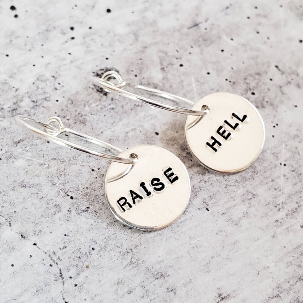 RAISE HELL Hoop Earrings
