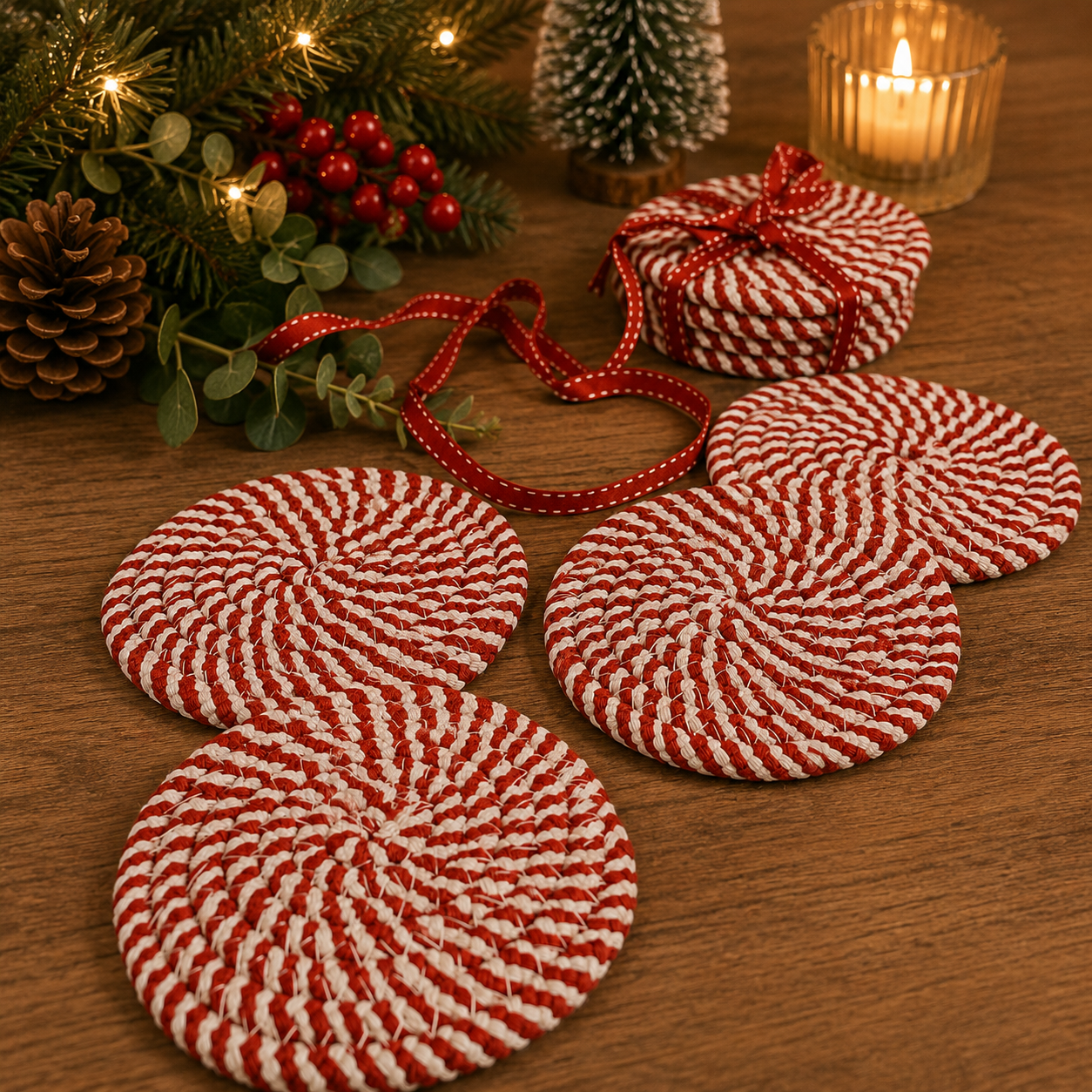 Candy Cane Coaster PRE-ORDER