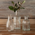 Reeded Trio Vases set of 3