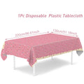 Pink Donut Disposable Tablecloth Doughnut Table Cover Girls 1st Birthday Party Decor Kids Wedding Birthday Supplies Baby Shower