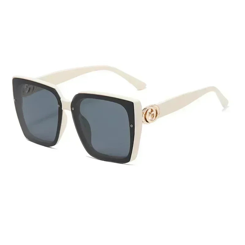 New Fashion Brand Designer Sunglasses Women Vintage Rays Mirror Square Party Travel Luxury Letter Shades Sun Glasses UV400