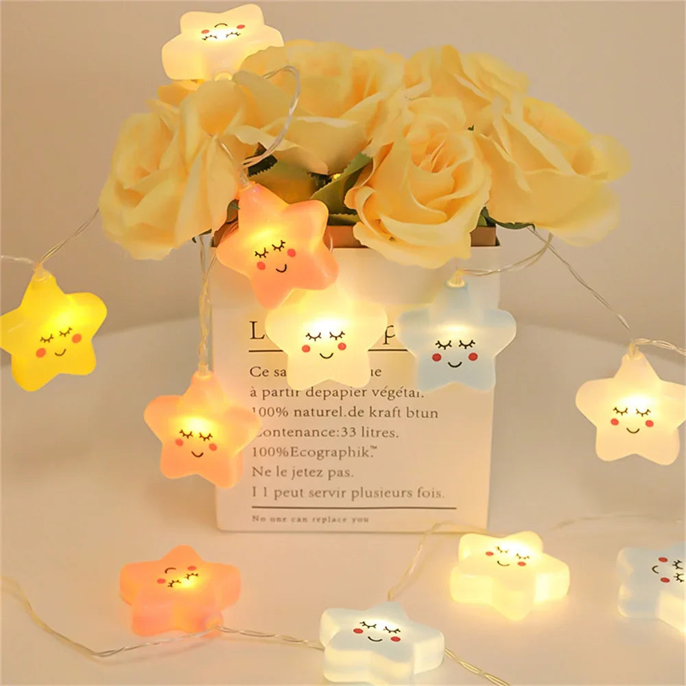Happy Stars LED String Lights