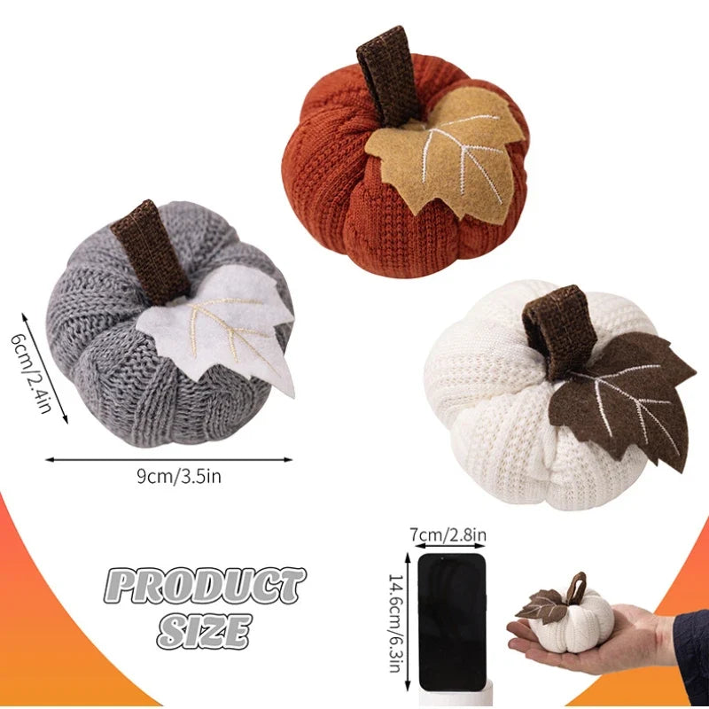  Artificial Pumpkin Halloween Decoration Mini Fake Simulated Pumpkin Autumn Harvest Party Decor Thanksgiving Kid Gift Props