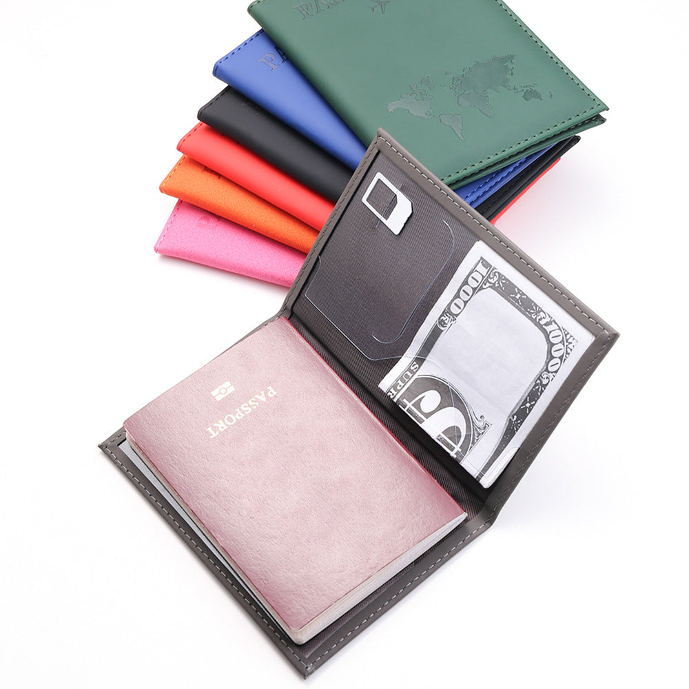 RFID Vintage PU Leather Passport Holder | Multi-Function Travel Wallet