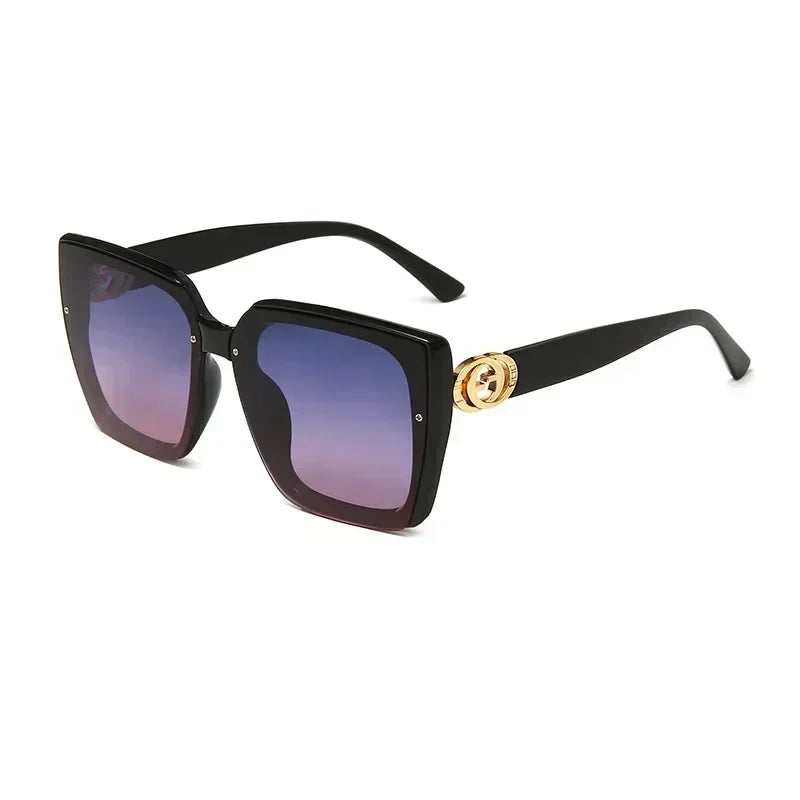 New Fashion Brand Designer Sunglasses Women Vintage Rays Mirror Square Party Travel Luxury Letter Shades Sun Glasses UV400
