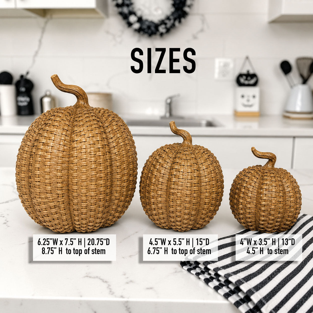 Rattan Pumpkins