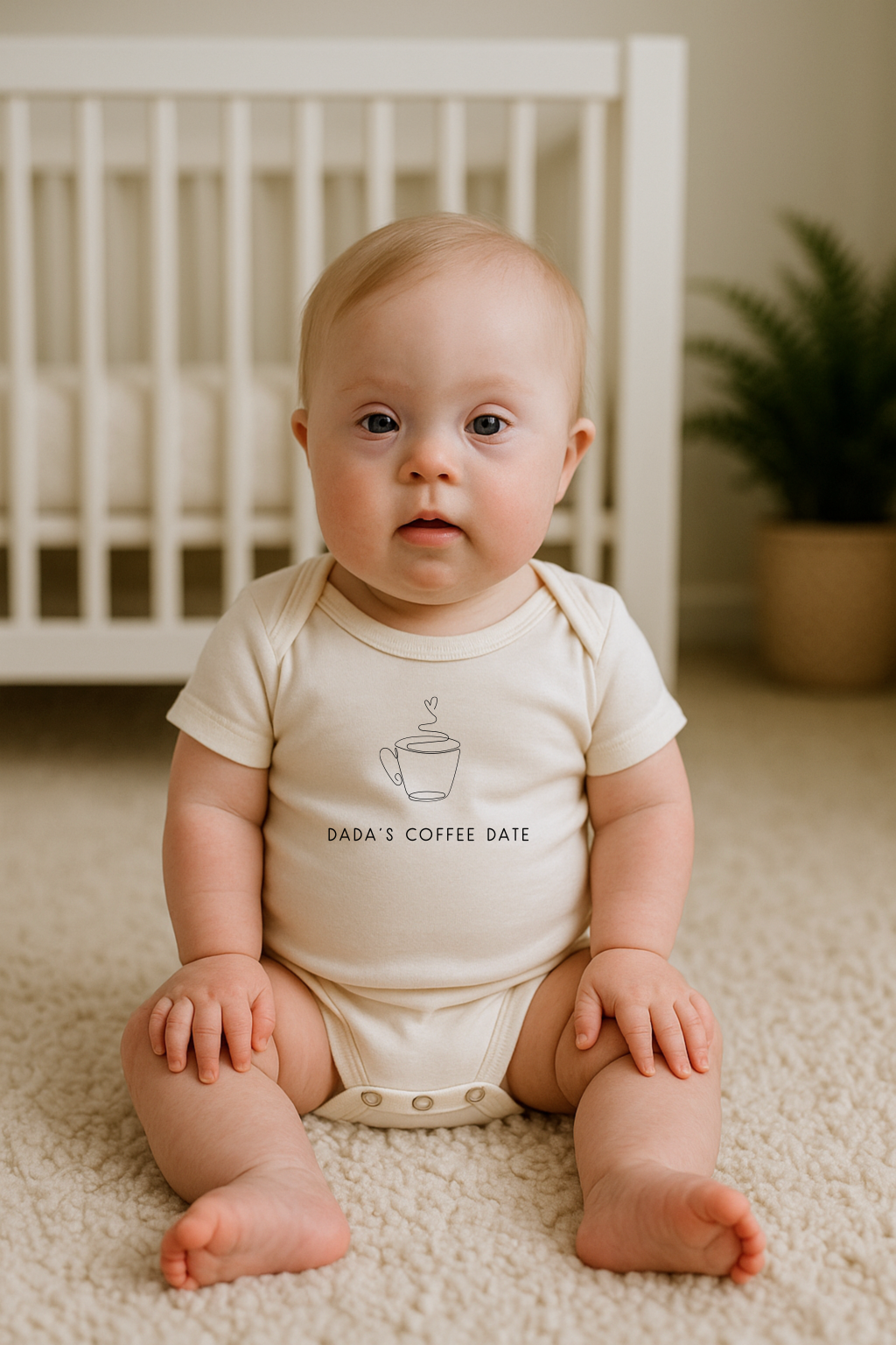 Dada's Coffee Date Organic Baby Bodysuit