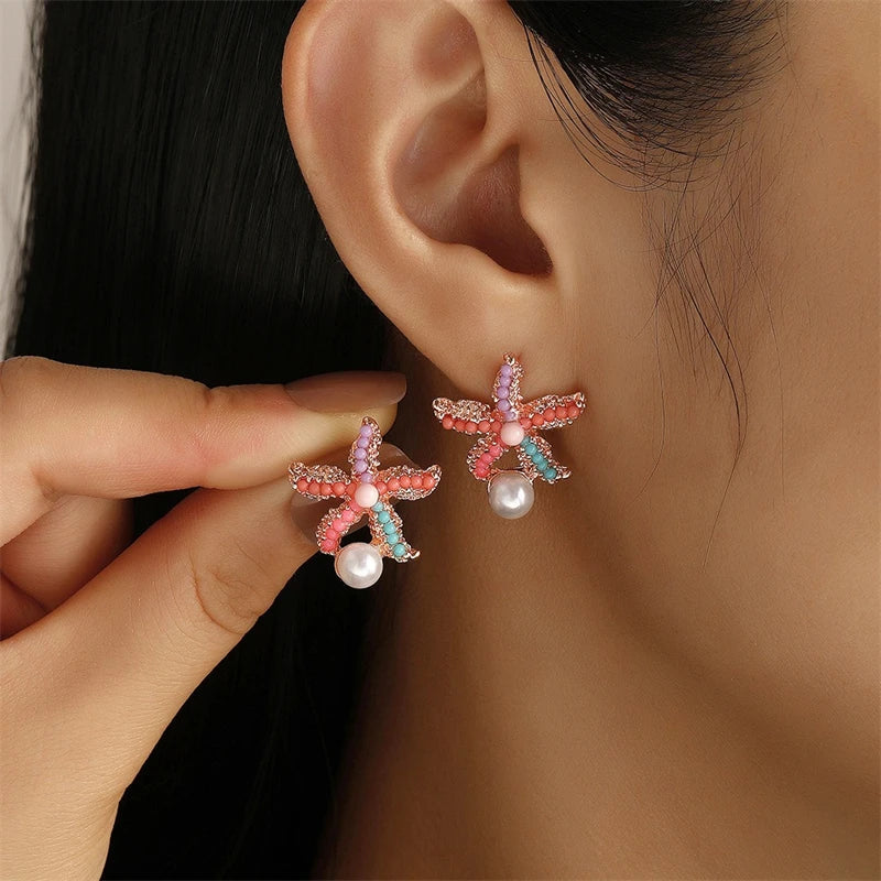 Vintage Metal Shell Stud Earrings for Women Trendy Accessories Personalization Jewelry Earrings Daily Wear Creative Jewelry Gift