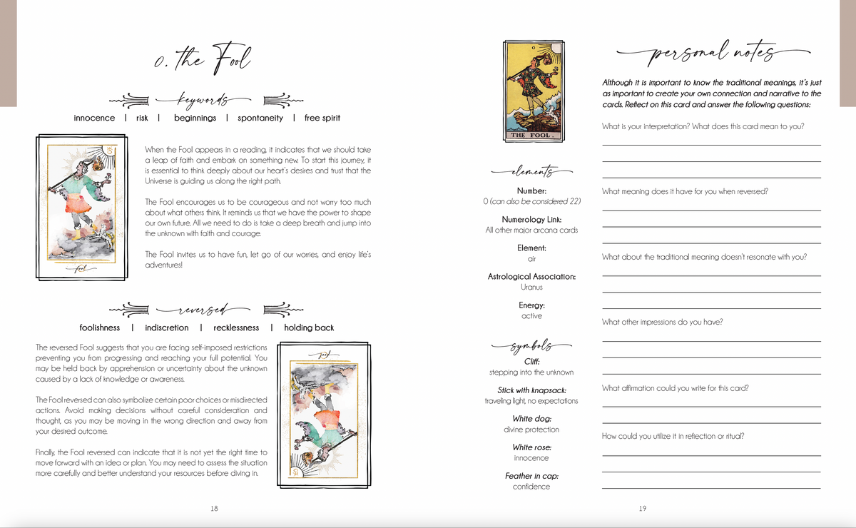 Decoding the Cards: A Tarot Workbook for Intuitive Exploration