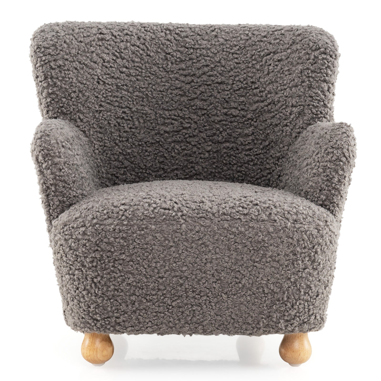 Sherpa Kids Sofa Comfy Toddler Armchair with Solid Rubber Wood Legs