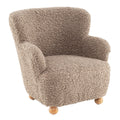 Sherpa Kids Sofa Comfy Toddler Armchair with Solid Rubber Wood Legs