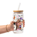 Ghosts and Books Glass Cup