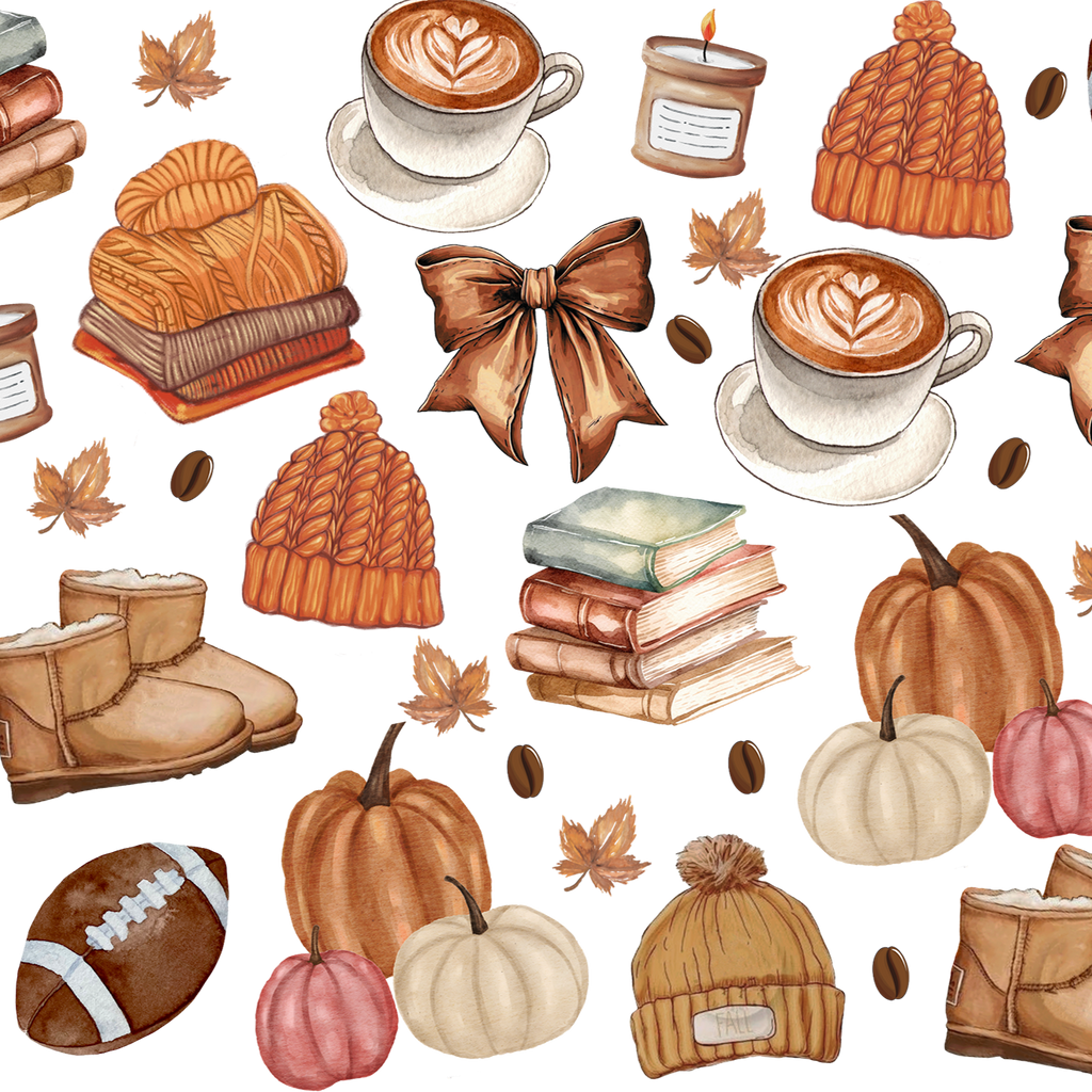 Pumpkin Spice Fall Glass Cup