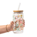 Pink Nutcracker Christmas Glass Cup