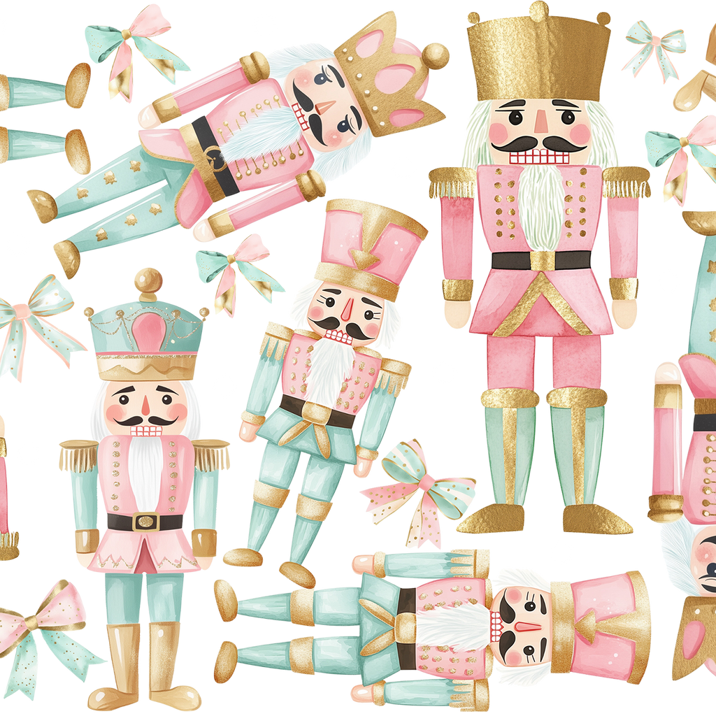 Pink Nutcracker Christmas Glass Cup