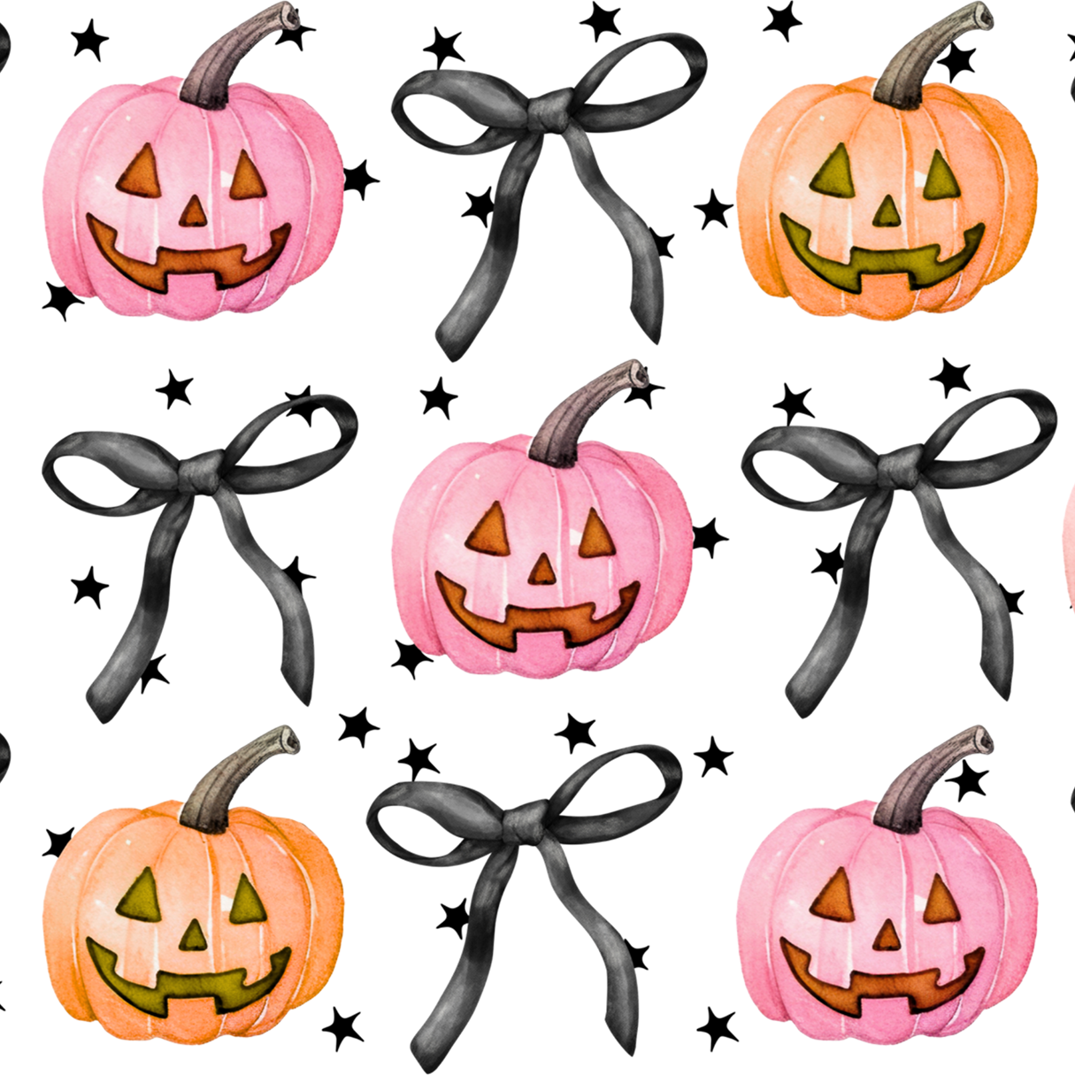 Halloween Coquette Pumpkins Glass Cup