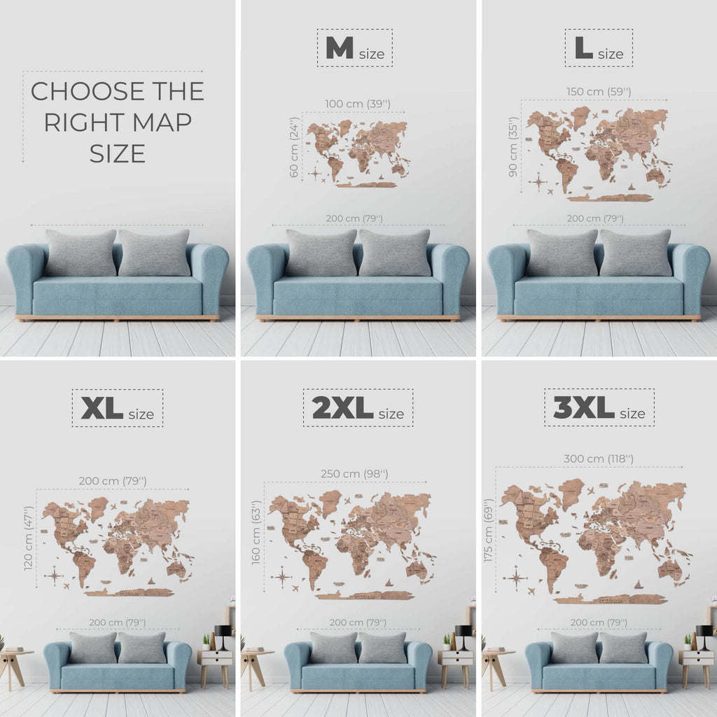 Bundle: Map and Flags Pins
