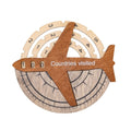 Travel Tracker 3D Wooden World Map