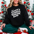 Santa’s Favorite Bookish Babe Lightweight Comfort Colors Sweatshirt