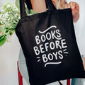 Books Before Boys Canvas Tote Bag