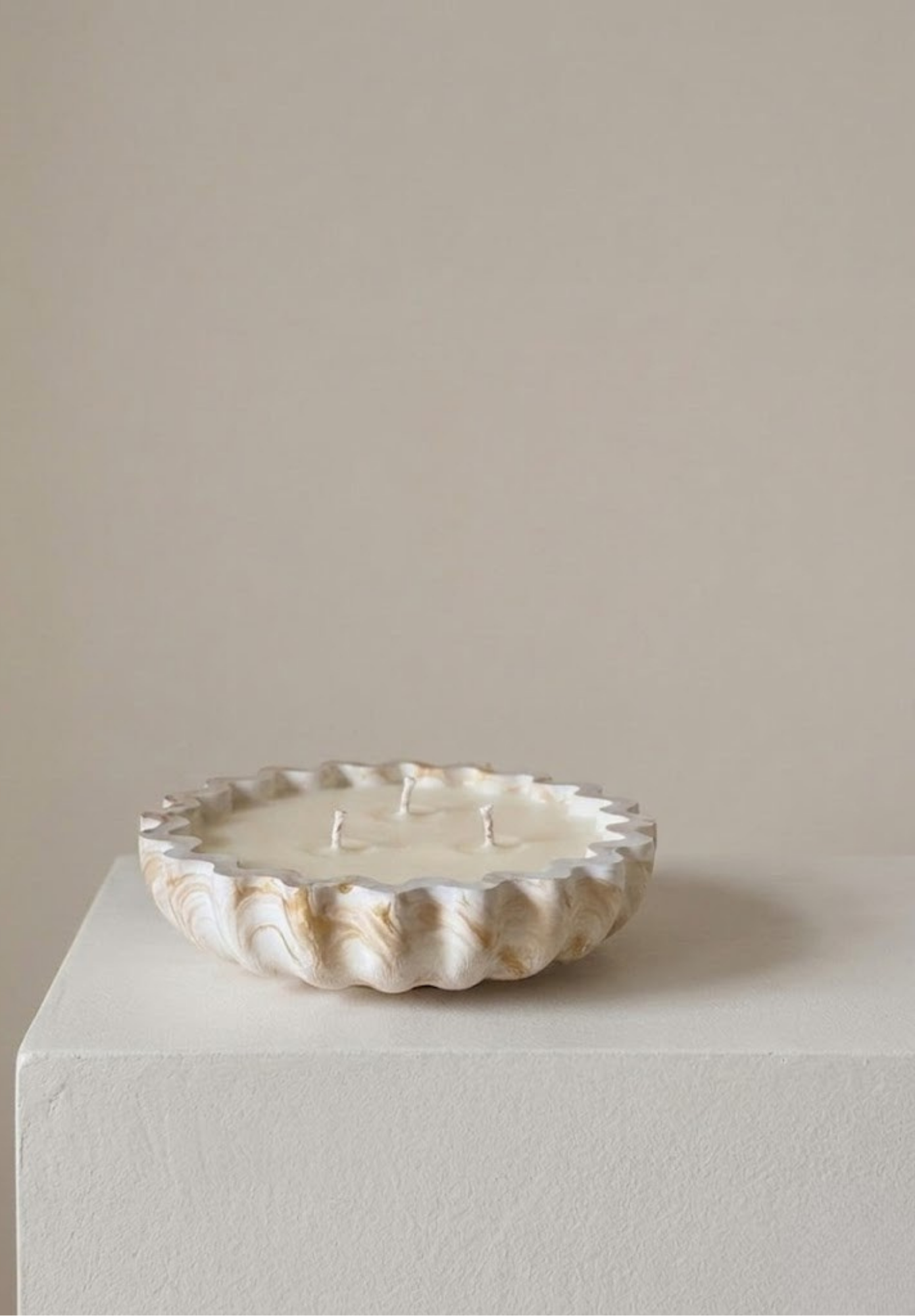 Fluted Candle Bowl