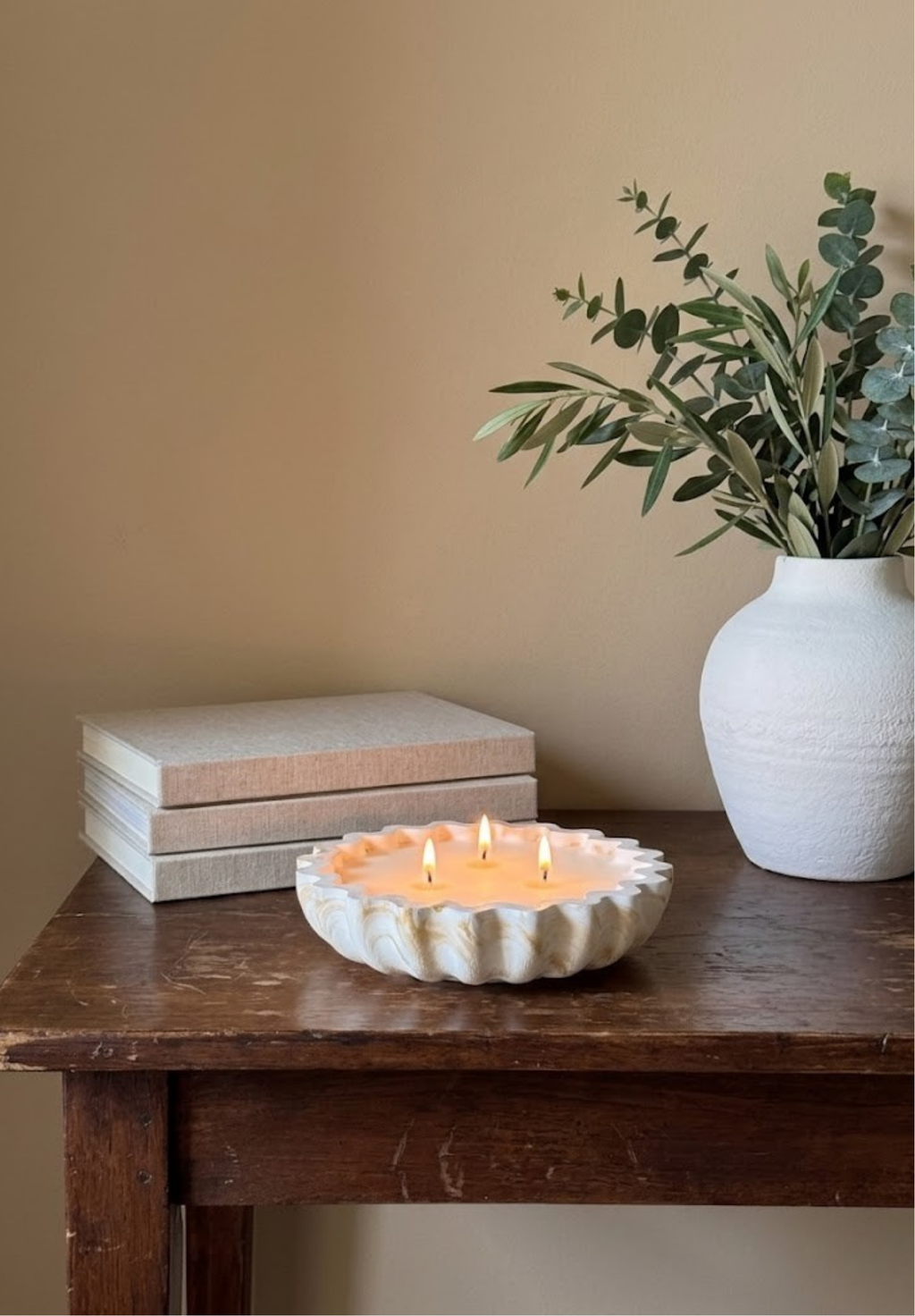 Fluted Candle Bowl