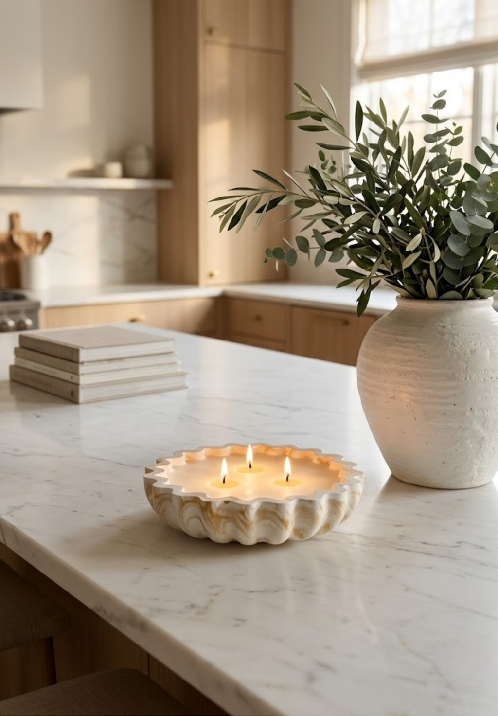 Fluted Candle Bowl