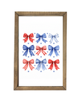 Americana Bow Collection Framed Art