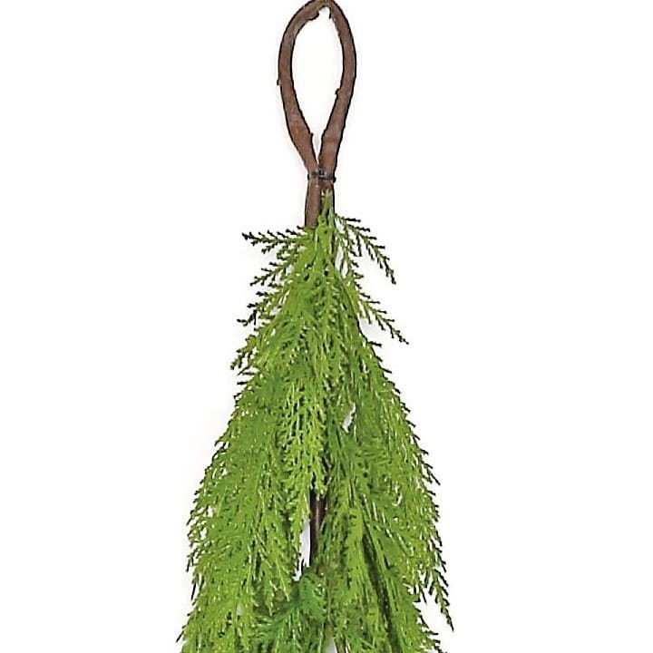 Green Weeping Cedar Garland 66" - Artificial Greenery