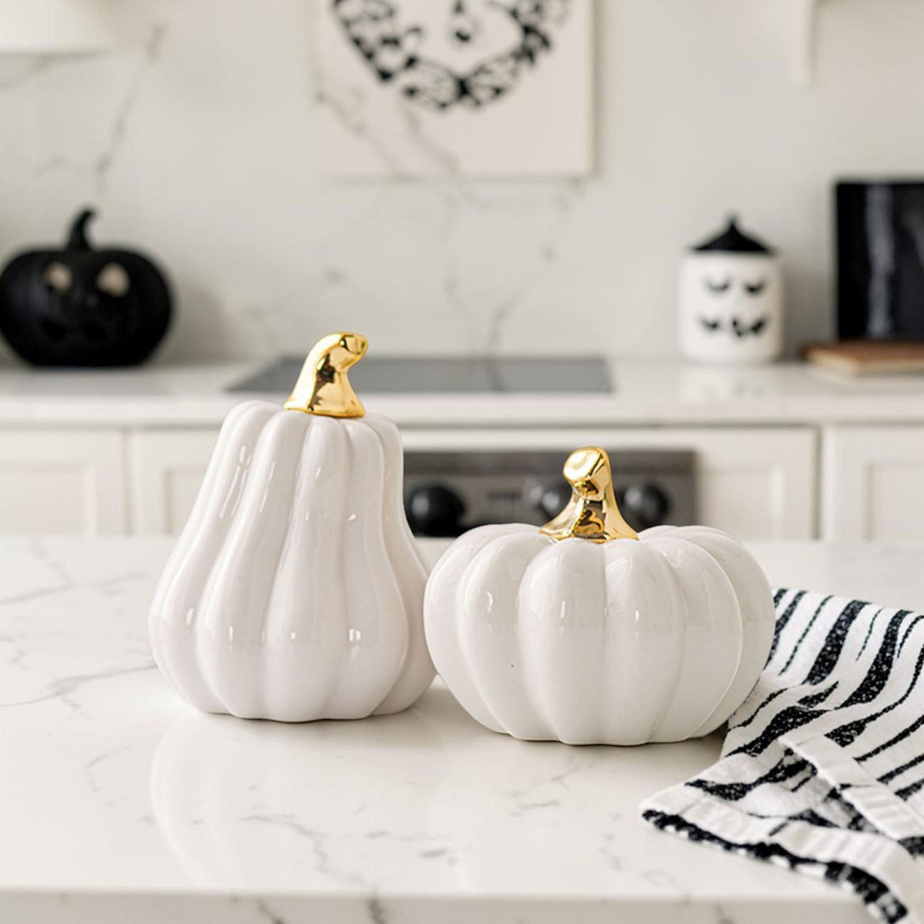 White Luxe Pumpkin