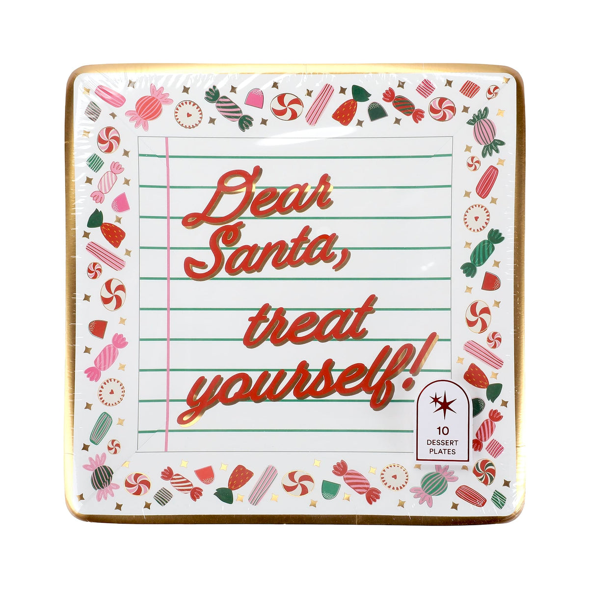 Santa Treats Dessert Plates (10 count)