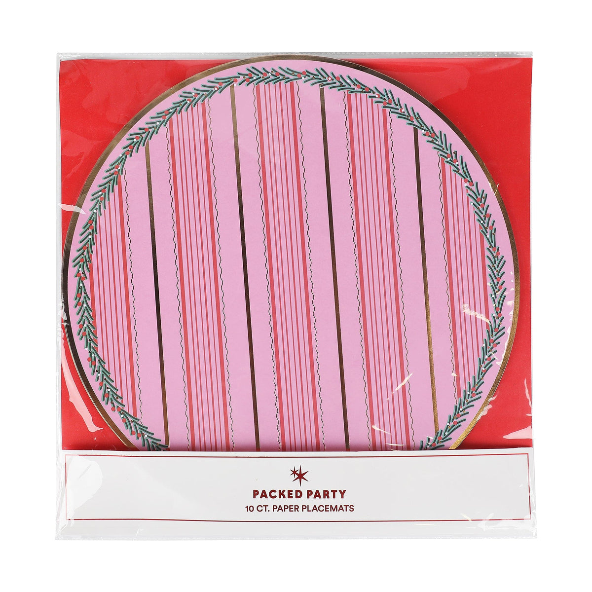 Holiday Holly Placemats (10 Count)
