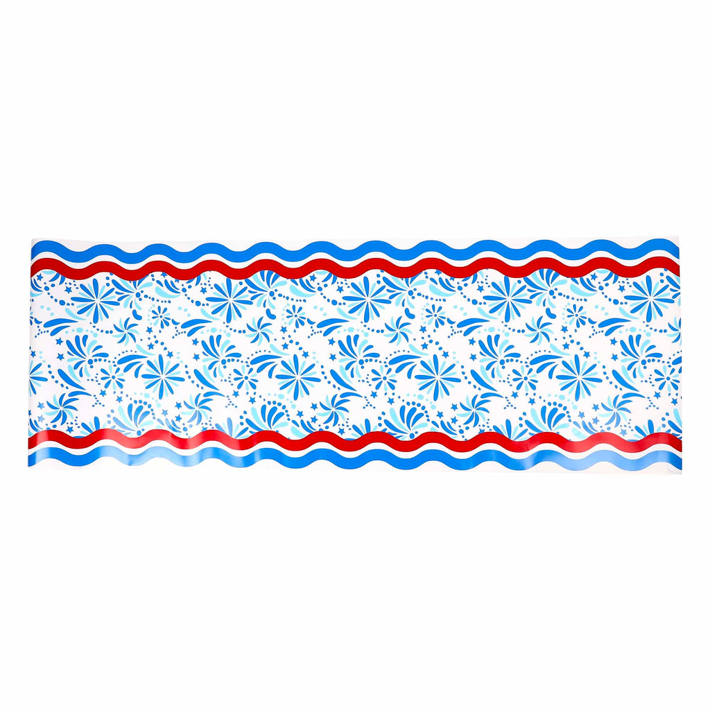 Star Spangled Spark Paper Table Runner (25 ft, cut to fit)