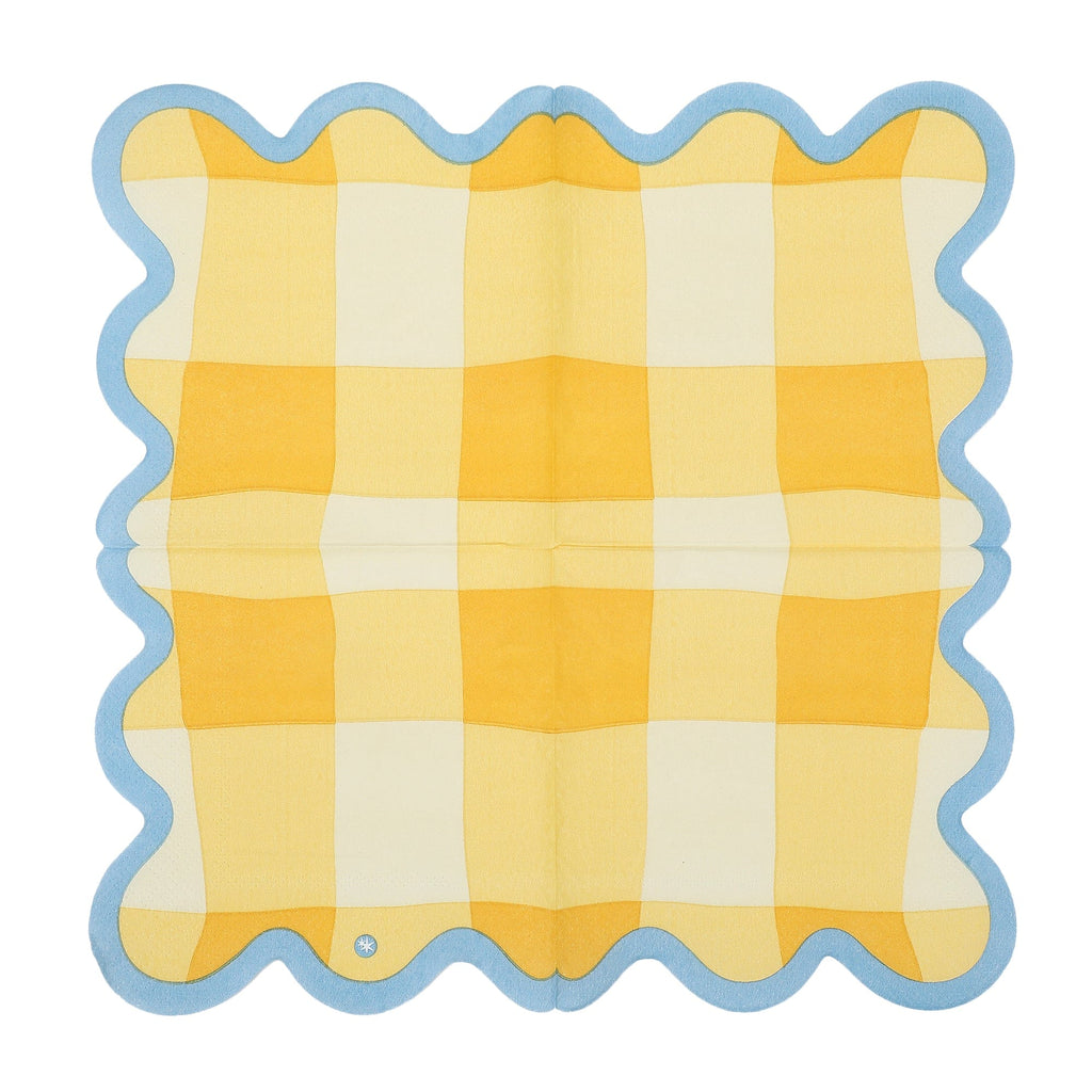 Colorwave Gingham Cocktail Napkins (20 ct, 5 colors)